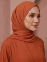 Premium Super Nida Open Abaya – Elegant Rust Orange Modest Abaya for Women | Bulk Wholesale Supplier | Boutique & Retail Ready - Image 6