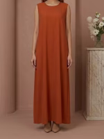 Premium Super Nida Open Abaya – Elegant Rust Orange Modest Abaya for Women | Bulk Wholesale Supplier | Boutique & Retail Ready - Image 7